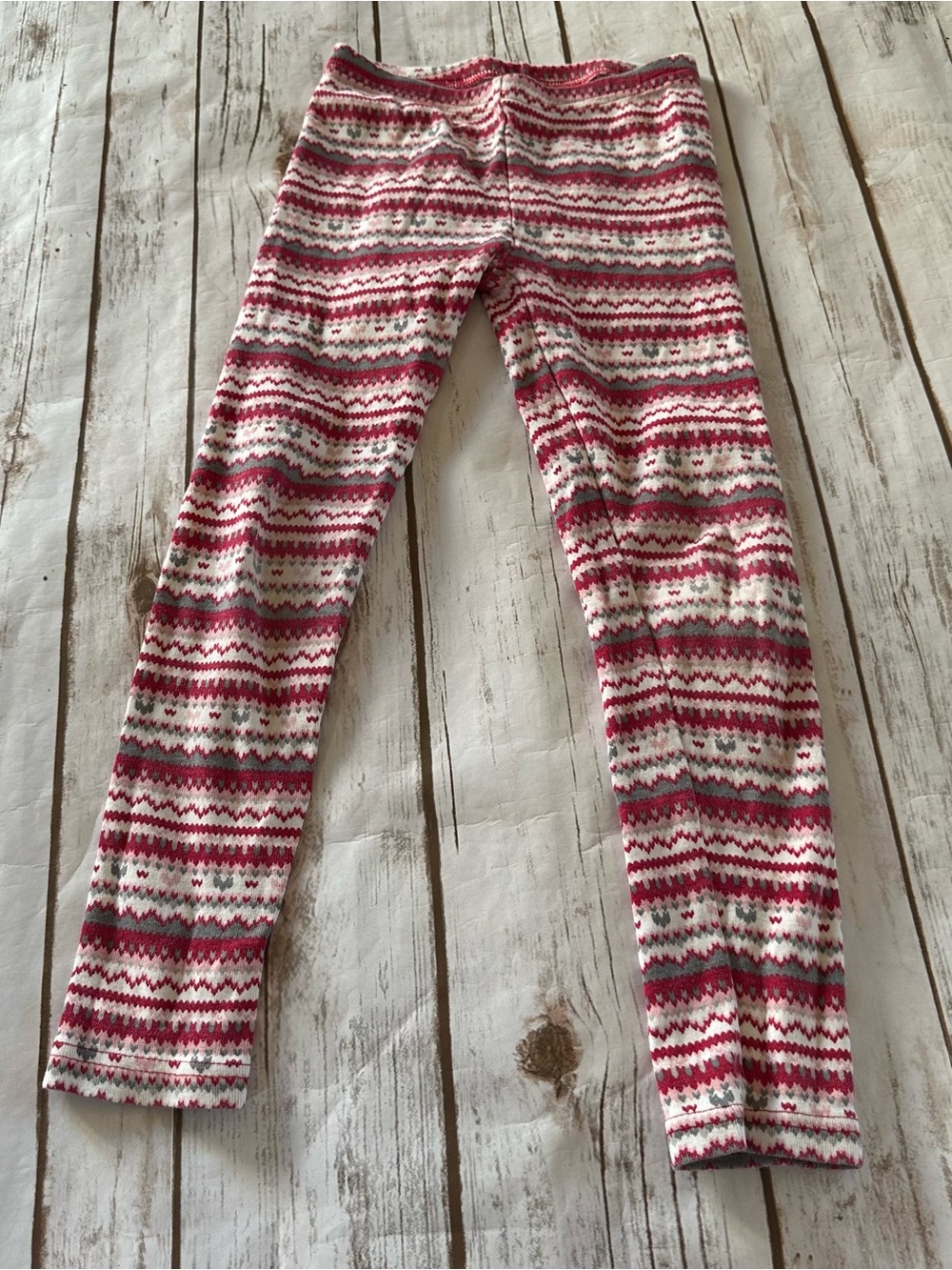 Gymboree red geometric pattern leggings vguc size 6